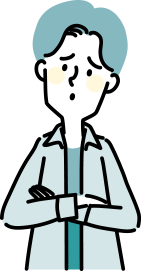 悩んでいる人のイラスト