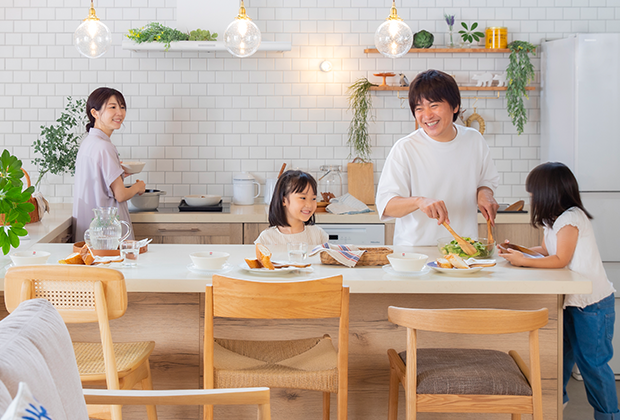 使いやすさと心地よさを両方叶えたキッチン